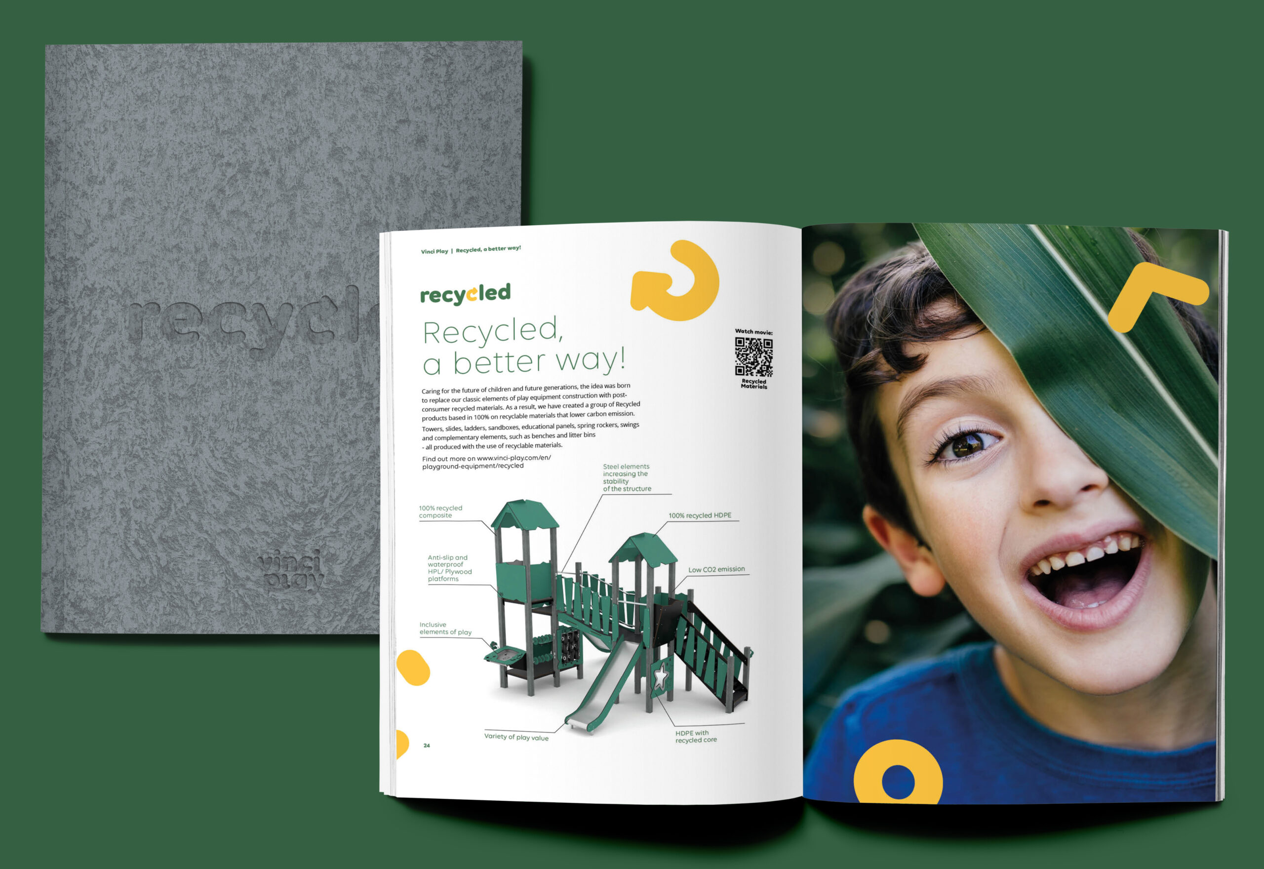 Katalog produktové řady recycled - prvky ze 100% recyklovaných materiálů